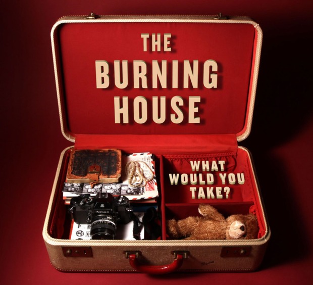 Cover of The Burning House book.